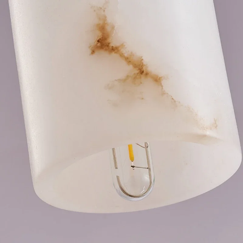 lustre nordique en marbre naturel design lumineux pour espace moderne - Image 6