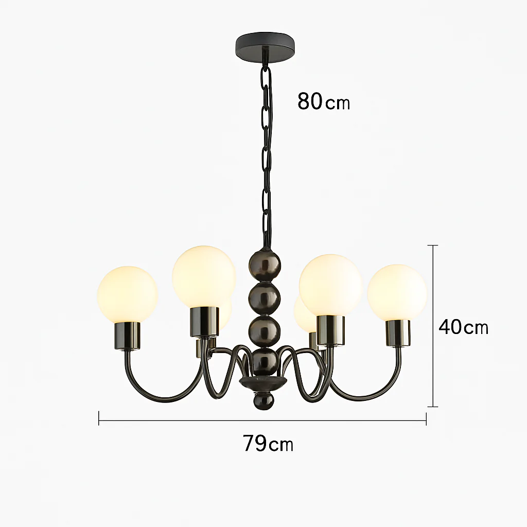 lustre nordique en métal pour décoration intérieure suspendue - Image 7