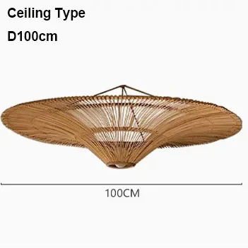 Lustre nordique en rotin parapluie moderne - Image 11