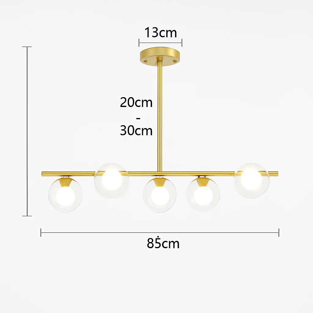 lustre nordique en verre pour éclairage intérieur moderne - Image 15
