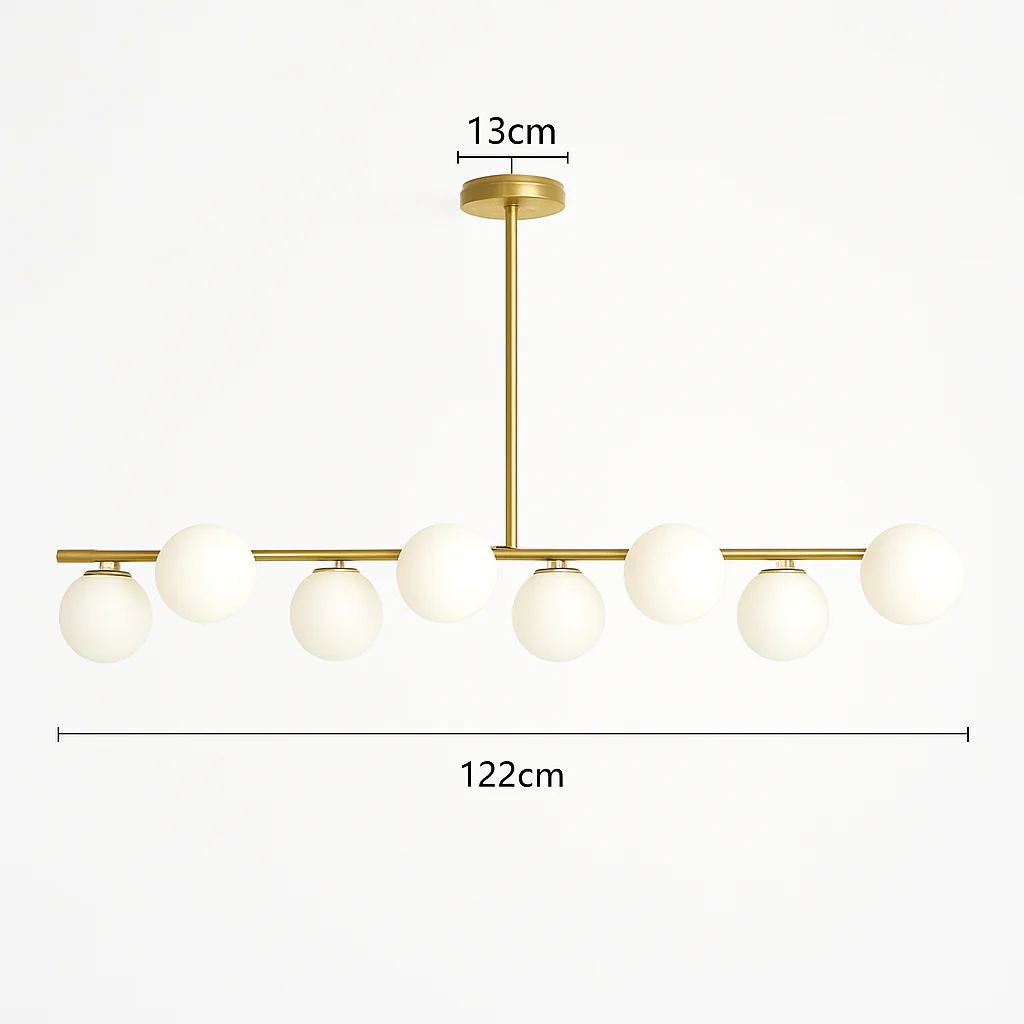 lustre nordique en verre pour éclairage intérieur moderne - Image 16