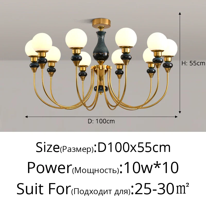 lustre nordique en verre pour un intérieur romantique et chaleureux - Image 14