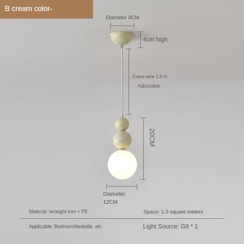 lustre nordique moderne en forme de gourde créative pour intérieur - Image 12