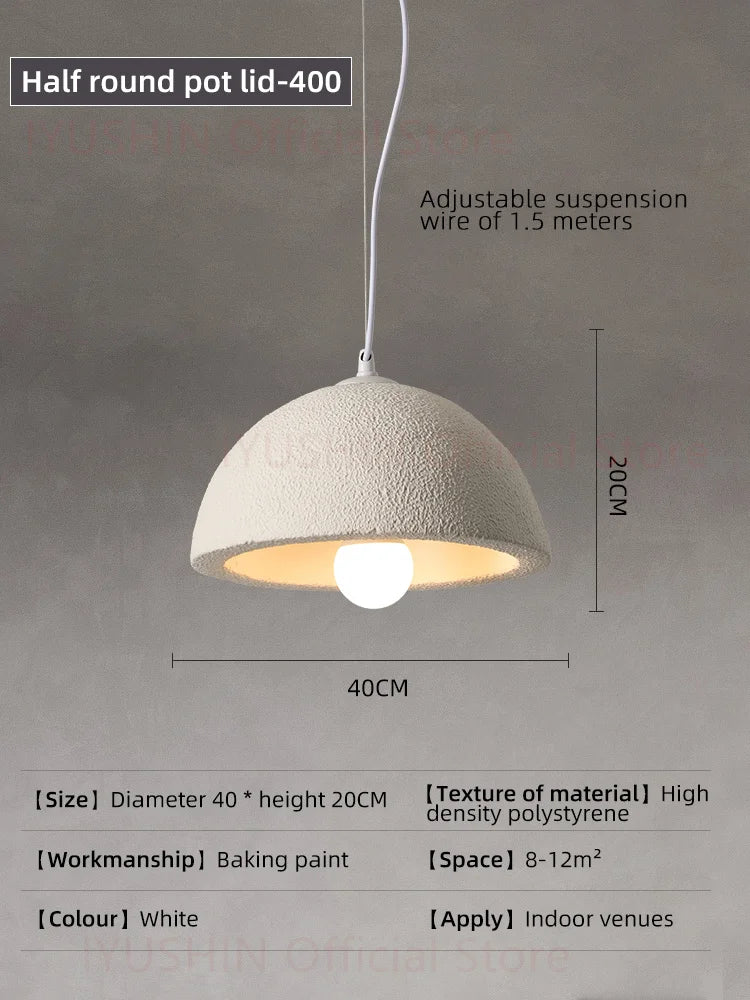 lustre nordique wabi sabi pour décoration intérieure et éclairage suspendu - Image 10