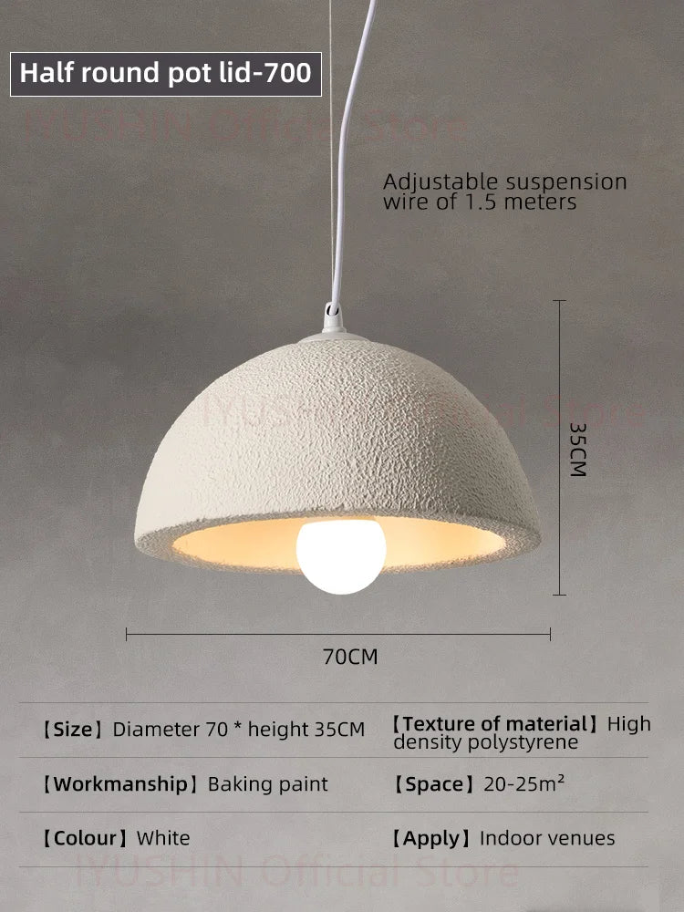 lustre nordique wabi sabi pour décoration intérieure et éclairage suspendu - Image 7