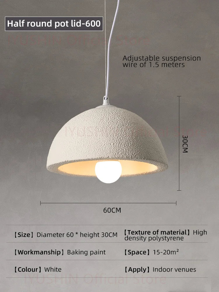 lustre nordique wabi sabi pour décoration intérieure et éclairage suspendu - Image 8
