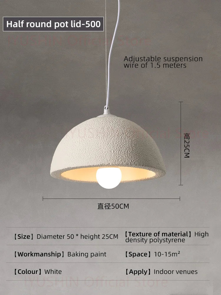 lustre nordique wabi sabi pour décoration intérieure et éclairage suspendu - Image 9