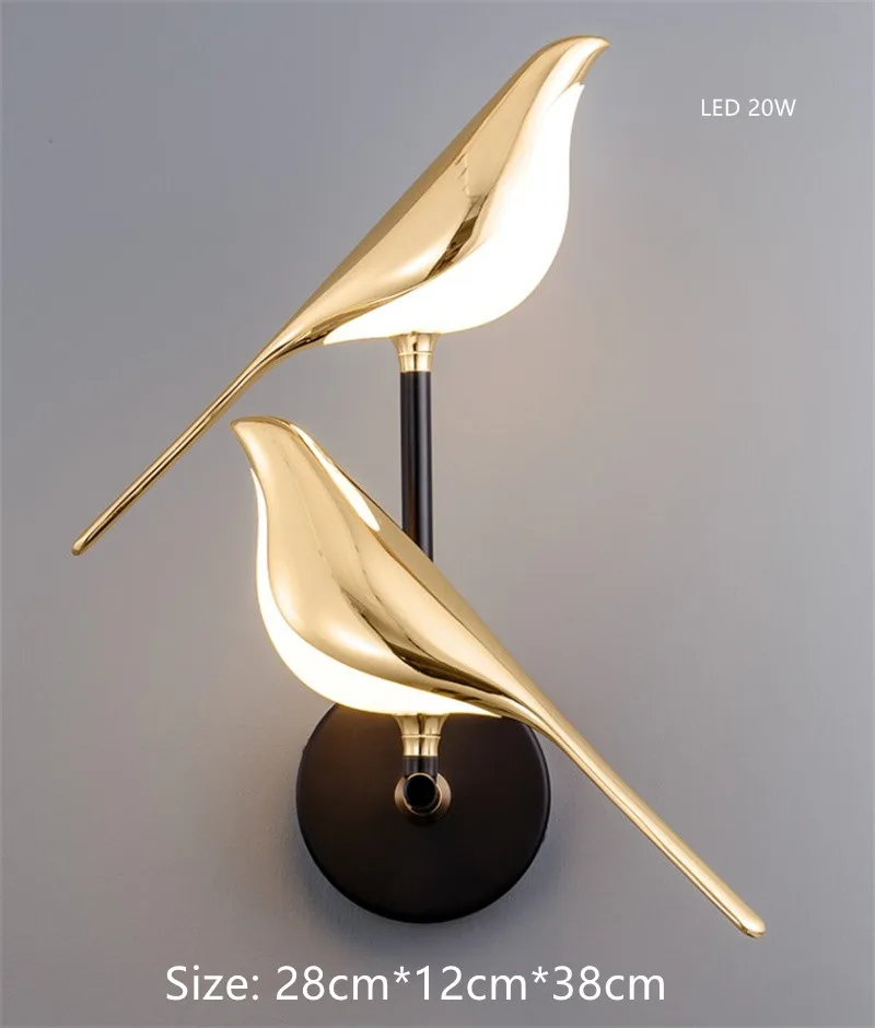lustre oiseau doré pour décoration intérieure style nordique - Image 13