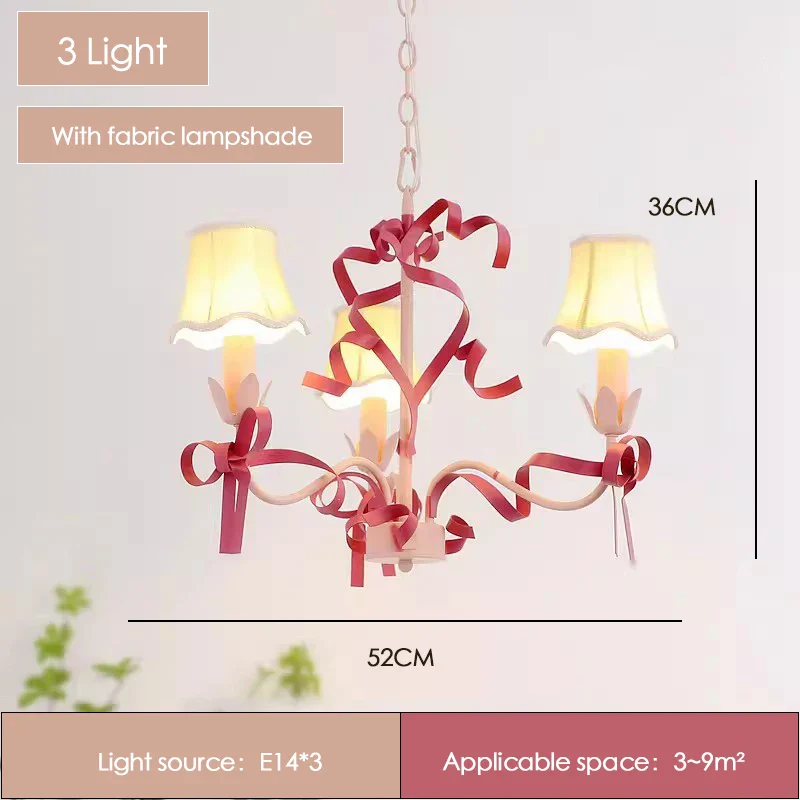 lustre princesse rose pour décoration de chambre enfant - Image 12