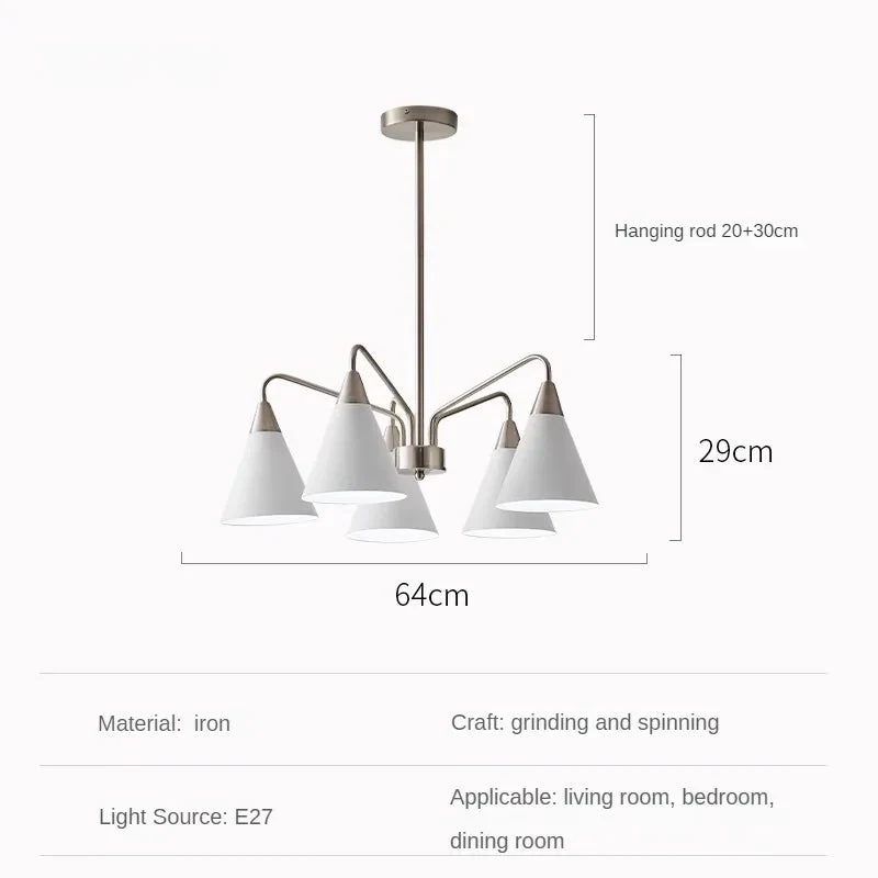 lustre rétro de style médiéval design minimaliste en fer - Image 7