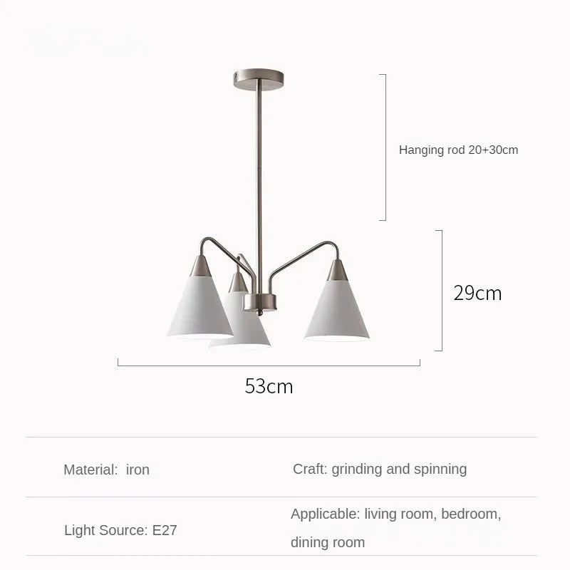 lustre rétro de style médiéval design minimaliste en fer - Image 8