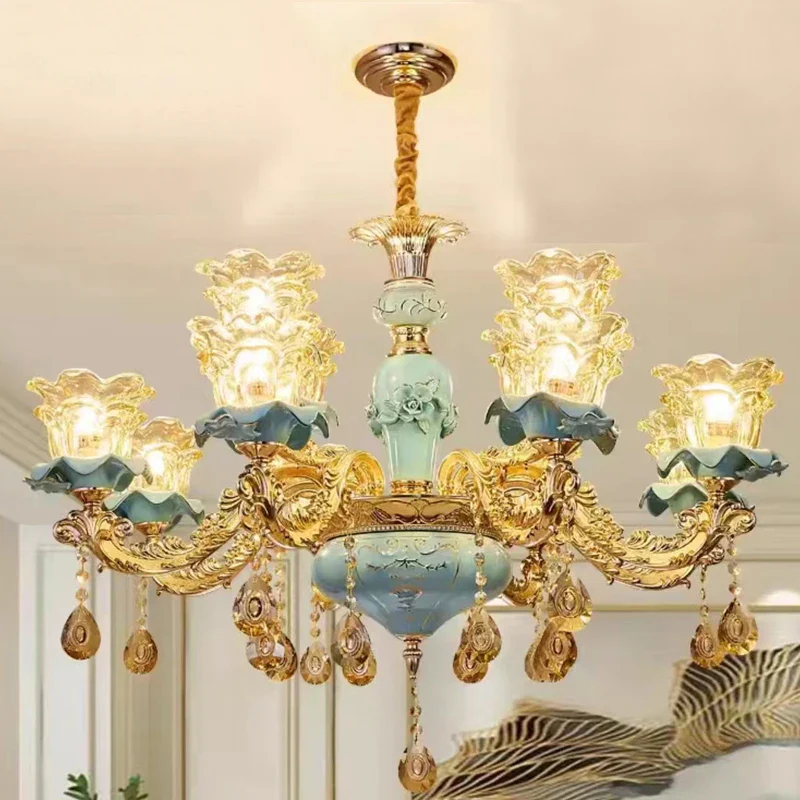 lustre rétro en céramique style européen pour intérieur - Image 10