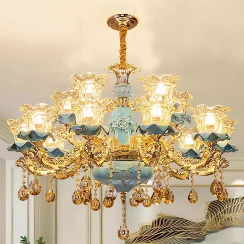 lustre rétro en céramique style européen pour intérieur - Image 11