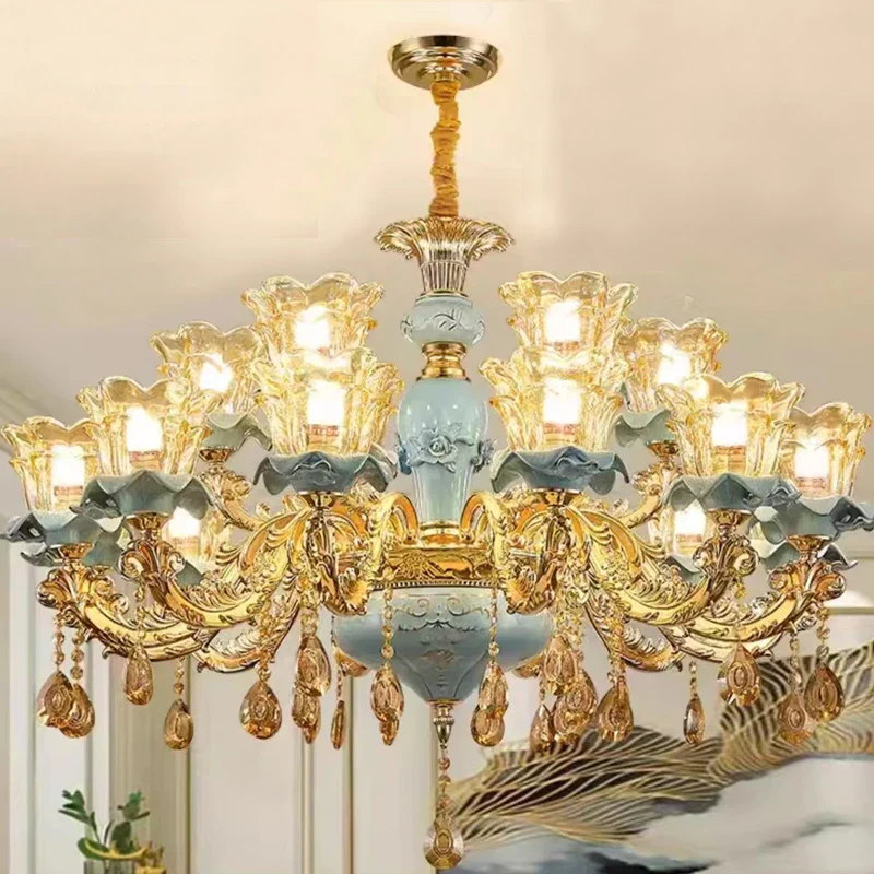 lustre rétro en céramique style européen pour intérieur - Image 12