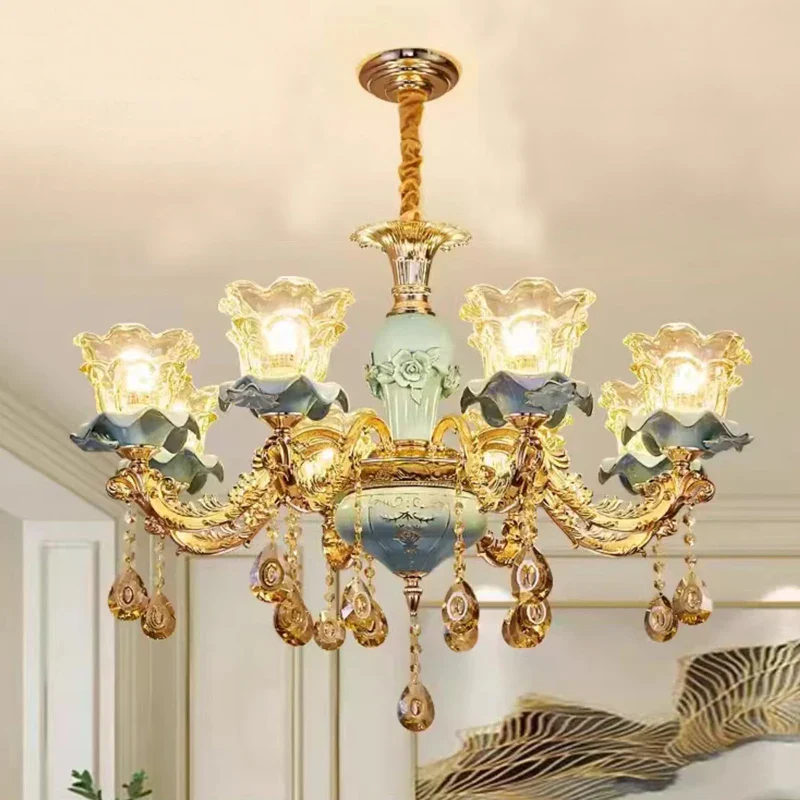 lustre rétro en céramique style européen pour intérieur - Image 7