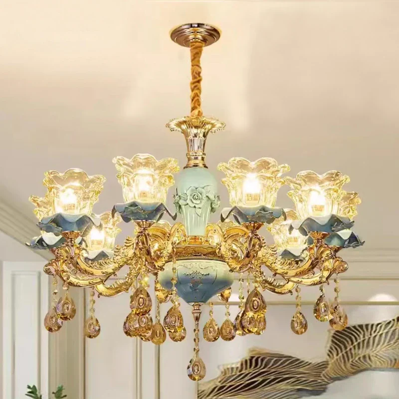 lustre rétro en céramique style européen pour intérieur - Image 8