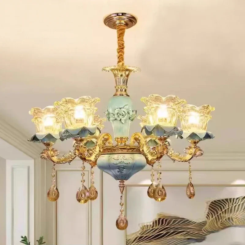 lustre rétro en céramique style européen pour intérieur - Image 9