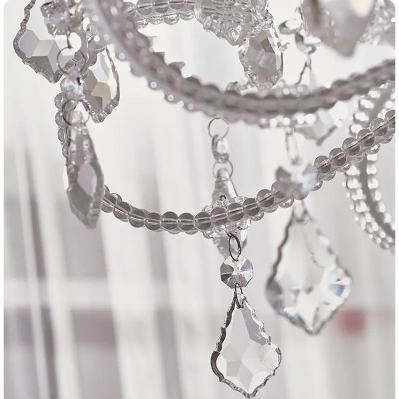 lustre retro en cristal art nordique pour salon et salle à manger - Image 6