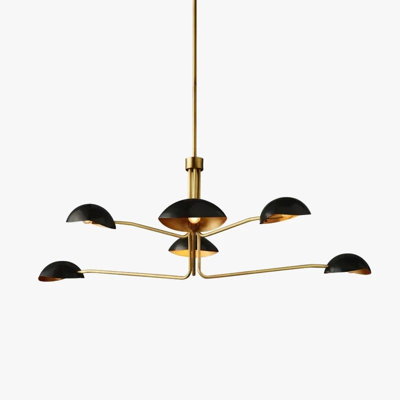lustre rétro en cuivre lampe créative à bras long design industriel - Image 5