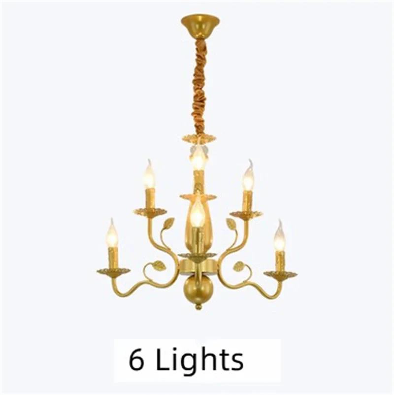 lustre rétro en fer forgé style campagnard américain classique - Image 5