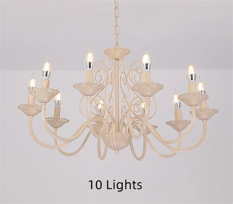 lustre rétro en fer forgé style campagnard américain pour décoration intérieure - Image 11