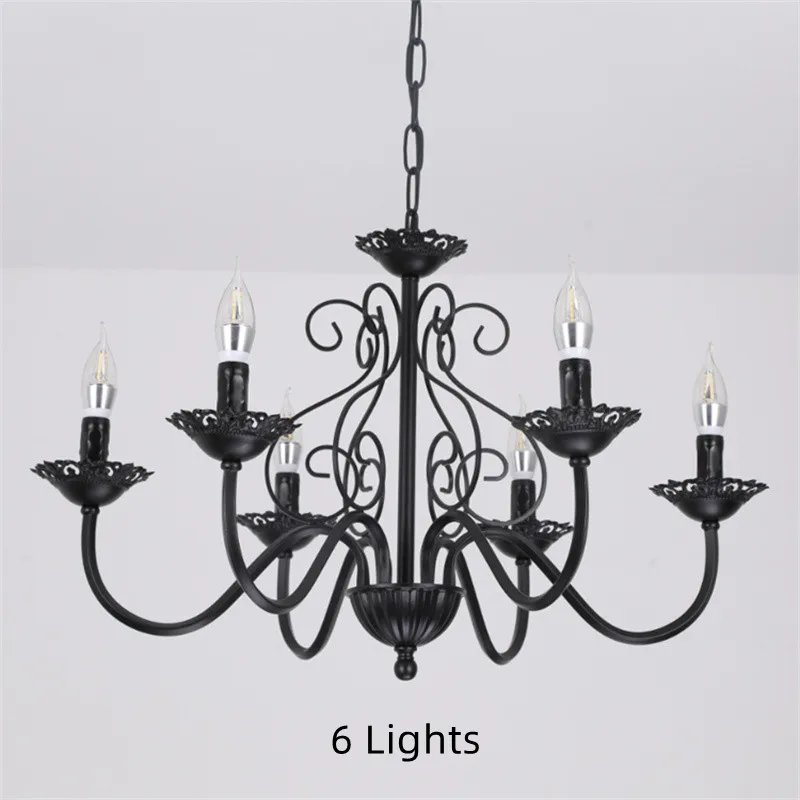 lustre rétro en fer forgé style campagnard américain pour décoration intérieure - Image 12
