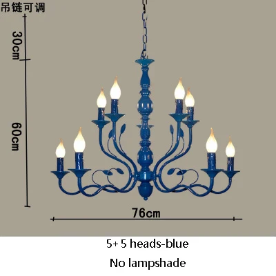 lustre rétro en fer noir style vintage industriel pour éclairage intérieur - Image 12