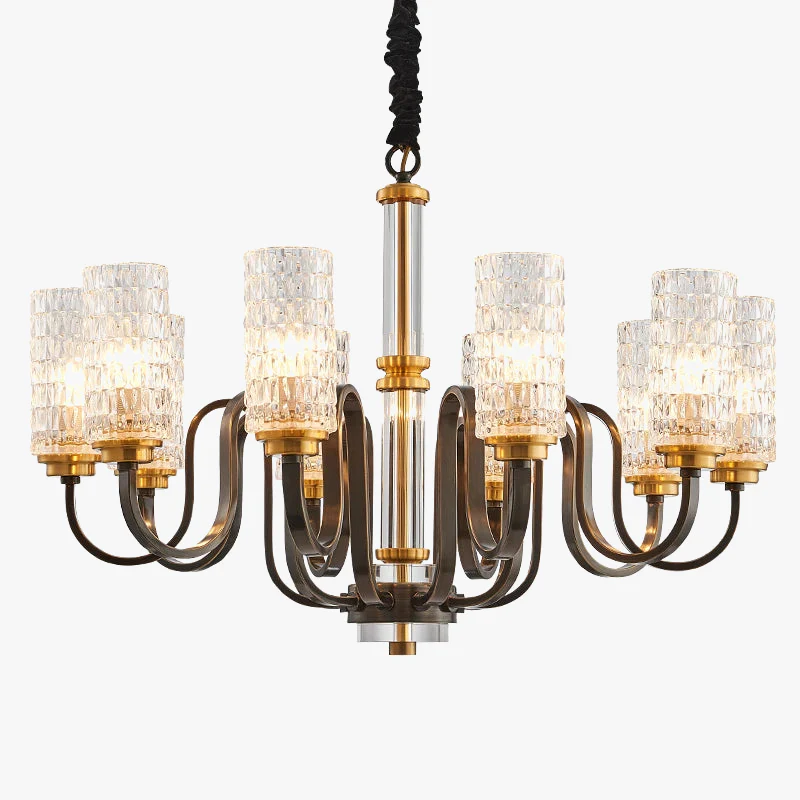 lustre rétro industriel en fer et verre suspendu à led - Image 2