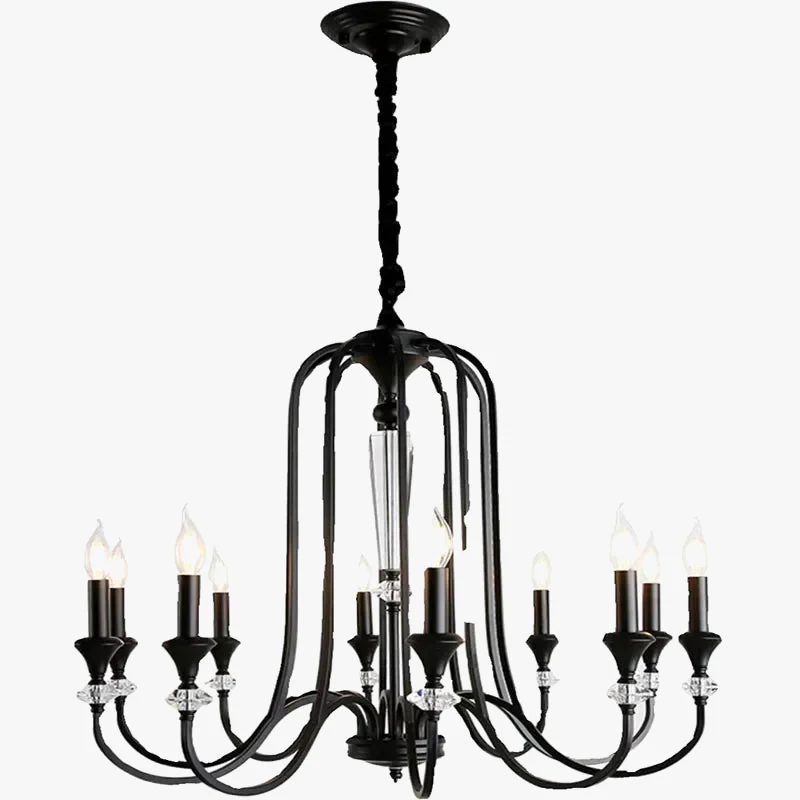 lustre rétro luxe en cristal style américain - Image 6