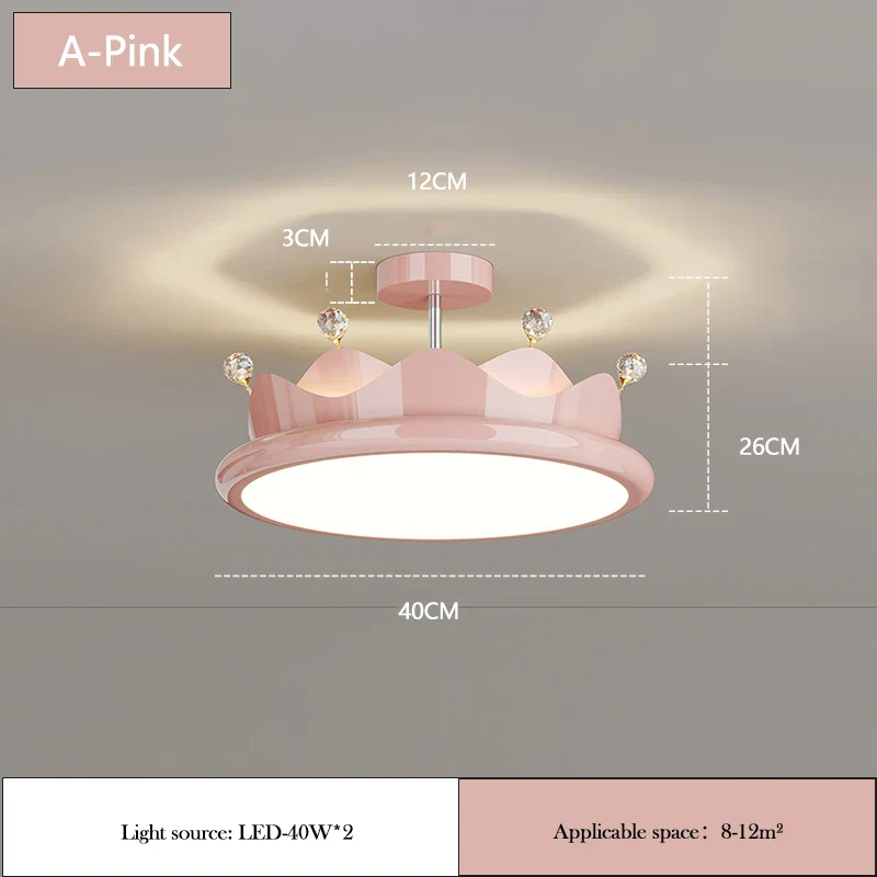 lustre romantique en cristal pour chambre d'enfant princesse - Image 13