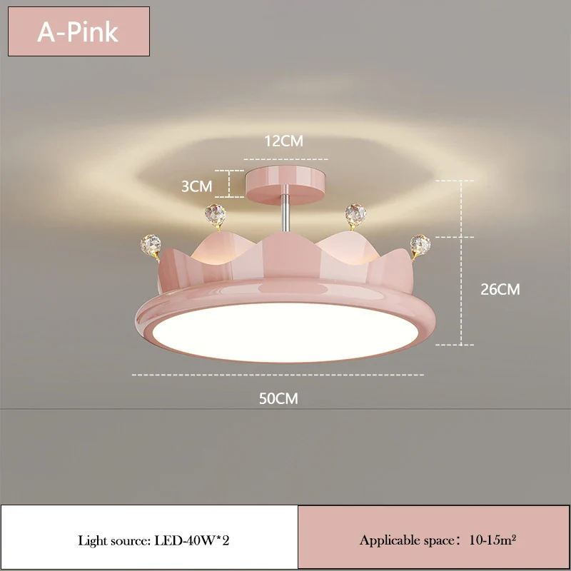 lustre romantique en cristal pour chambre d'enfant princesse - Image 7