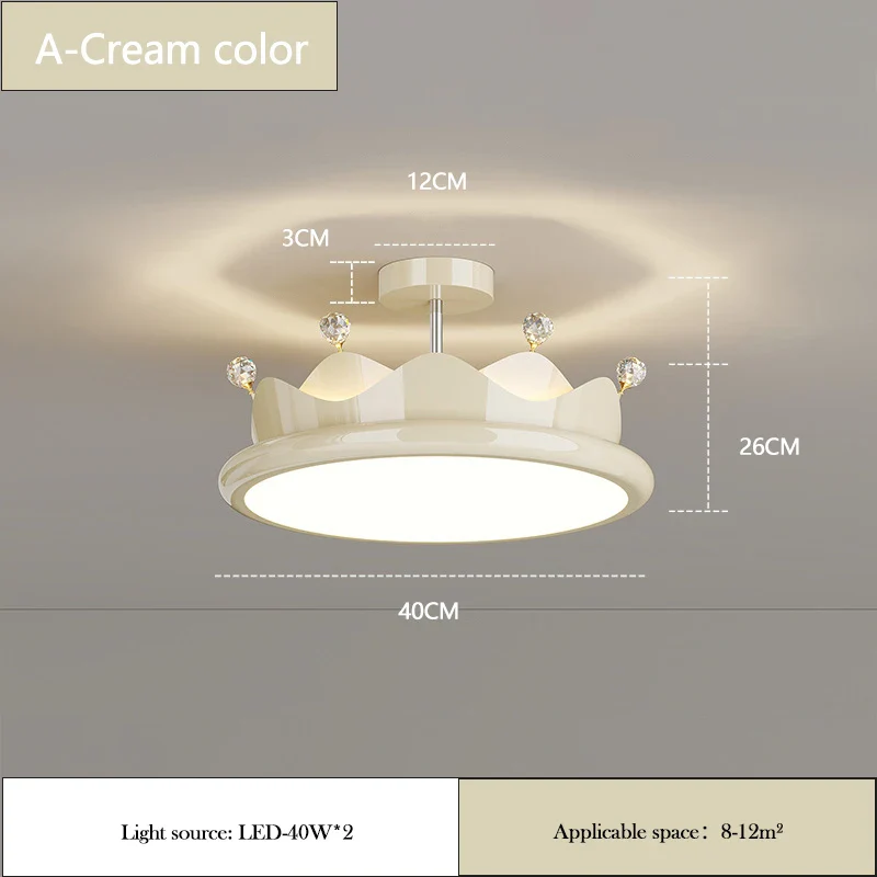 lustre romantique en cristal pour chambre d'enfant princesse - Image 8