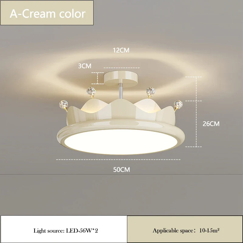 lustre romantique en cristal pour chambre d'enfant princesse - Image 9