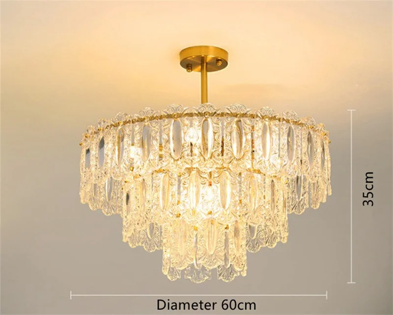 lustre rond en verre artistique pour intérieur moderne - Image 8