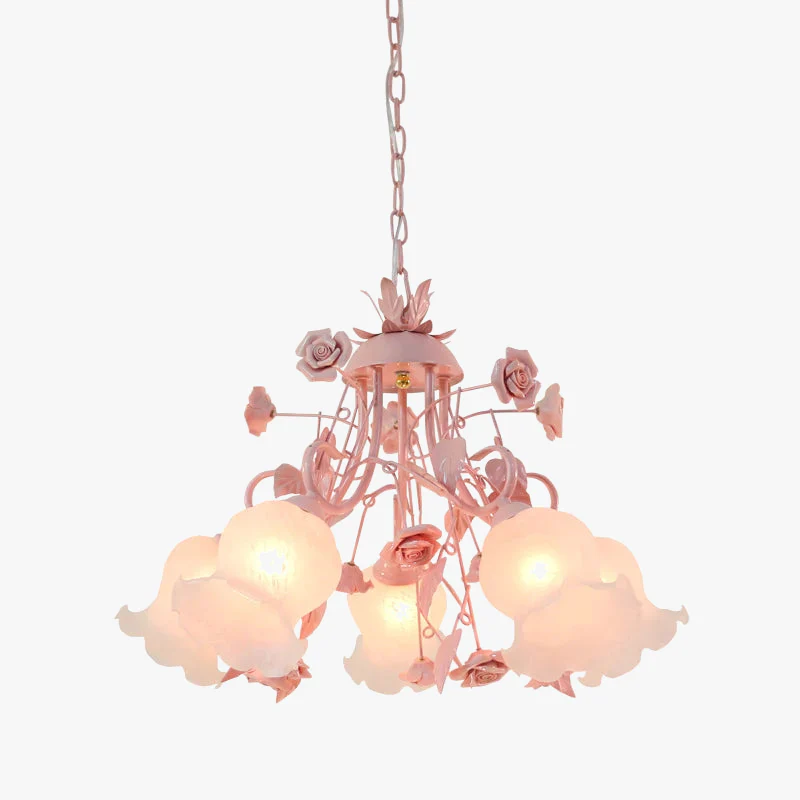 lustre rose pour une ambiance enfantine lumineuse et douce - Image 4
