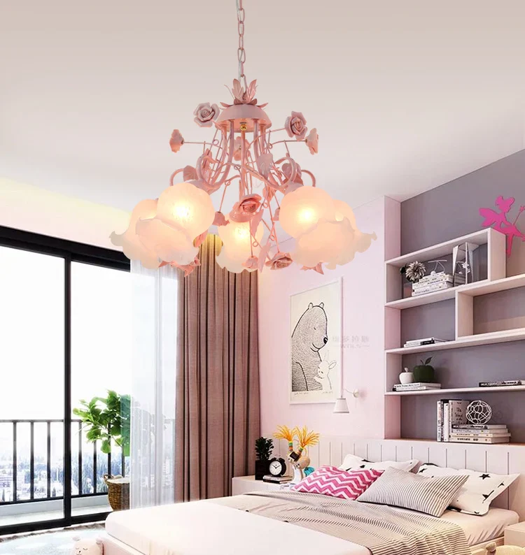 lustre rose pour une ambiance enfantine lumineuse et douce - Image 5