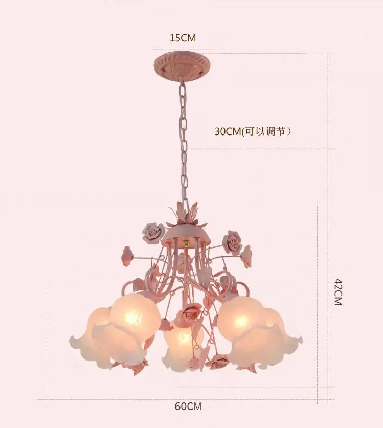 lustre rose pour une ambiance enfantine lumineuse et douce - Image 8