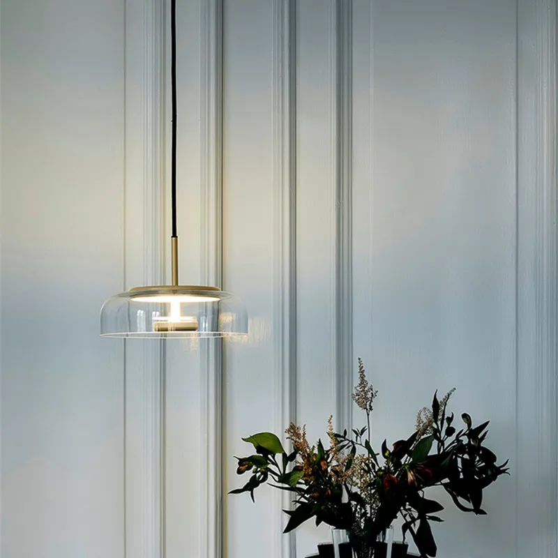 lustre scandinave moderne design luxe éclairage intérieur rond - Image 3