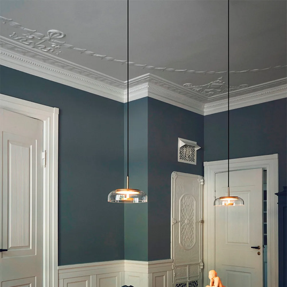 lustre scandinave moderne design luxe éclairage intérieur rond - Image 4