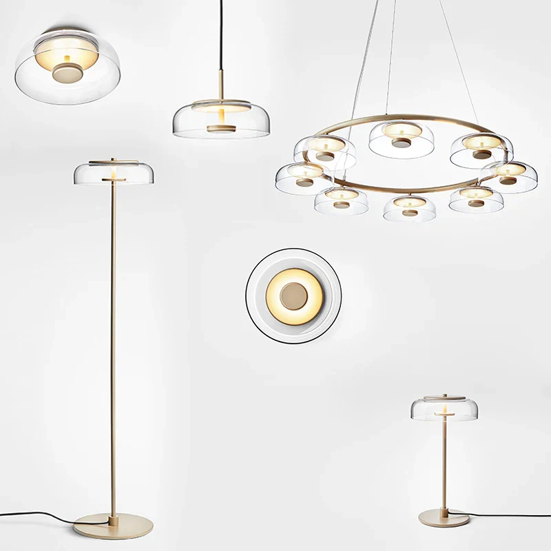 lustre scandinave moderne design luxe éclairage intérieur rond - Image 6