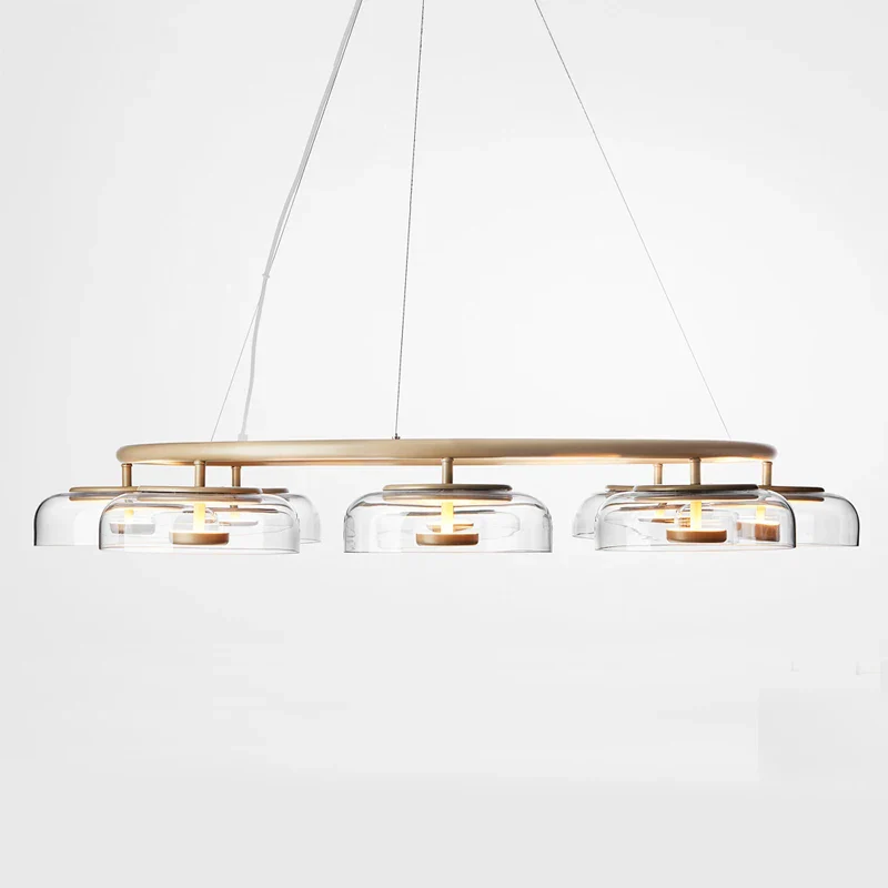 lustre scandinave moderne design luxe éclairage intérieur rond - Image 7