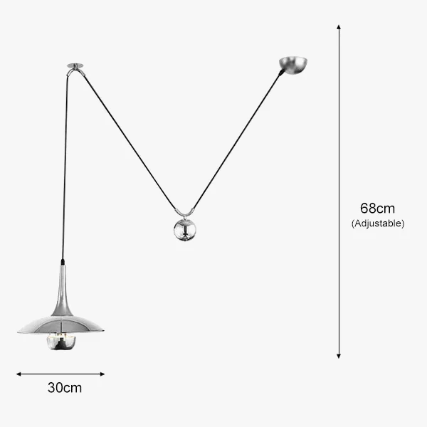 lustre soucoupe volante créatif moderne réglable pour intérieur décoratif - Image 8