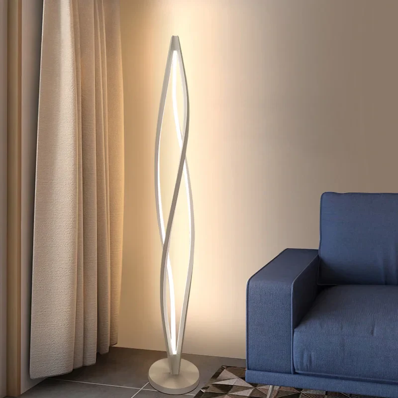 lustre spirale led moderne pour hall d'hôtel réception - Image 3