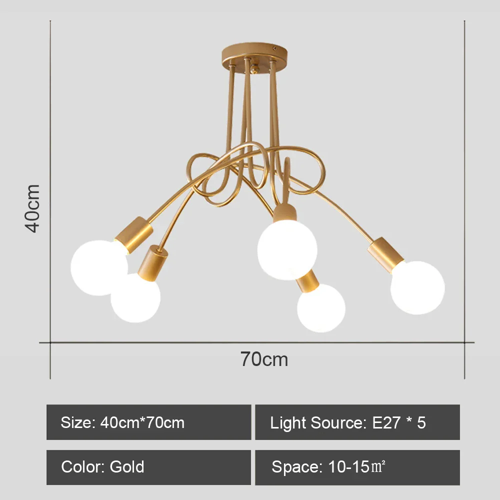 lustre sputnik moderne style industriel pour intérieur élégant - Image 10