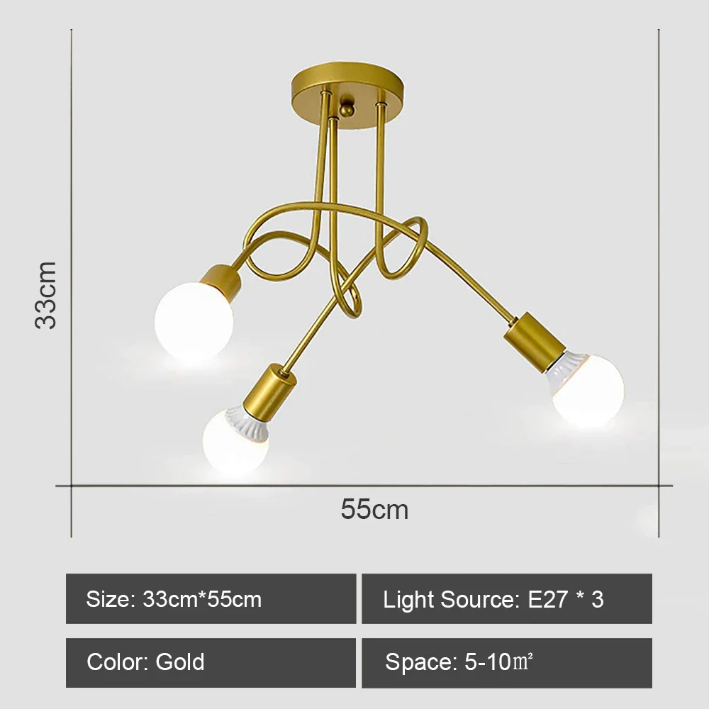 lustre sputnik moderne style industriel pour intérieur élégant - Image 13