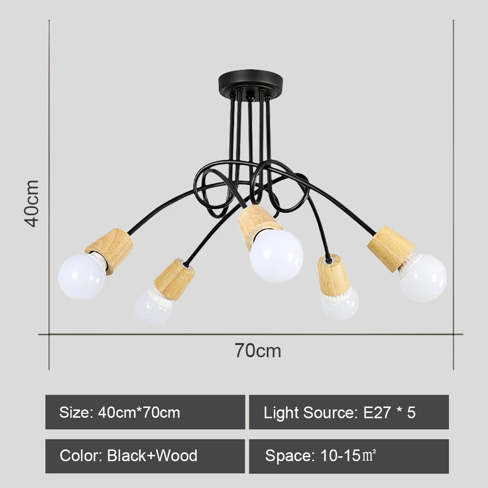 lustre sputnik moderne style industriel pour intérieur élégant - Image 18