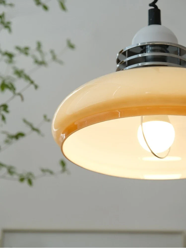 lustre style industriel rétractable minimaliste en verre - Image 5