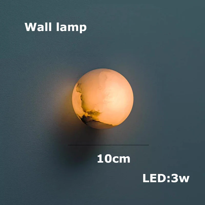 lustre suspendu en marbre géométrique pour éclairage moderne - Image 11