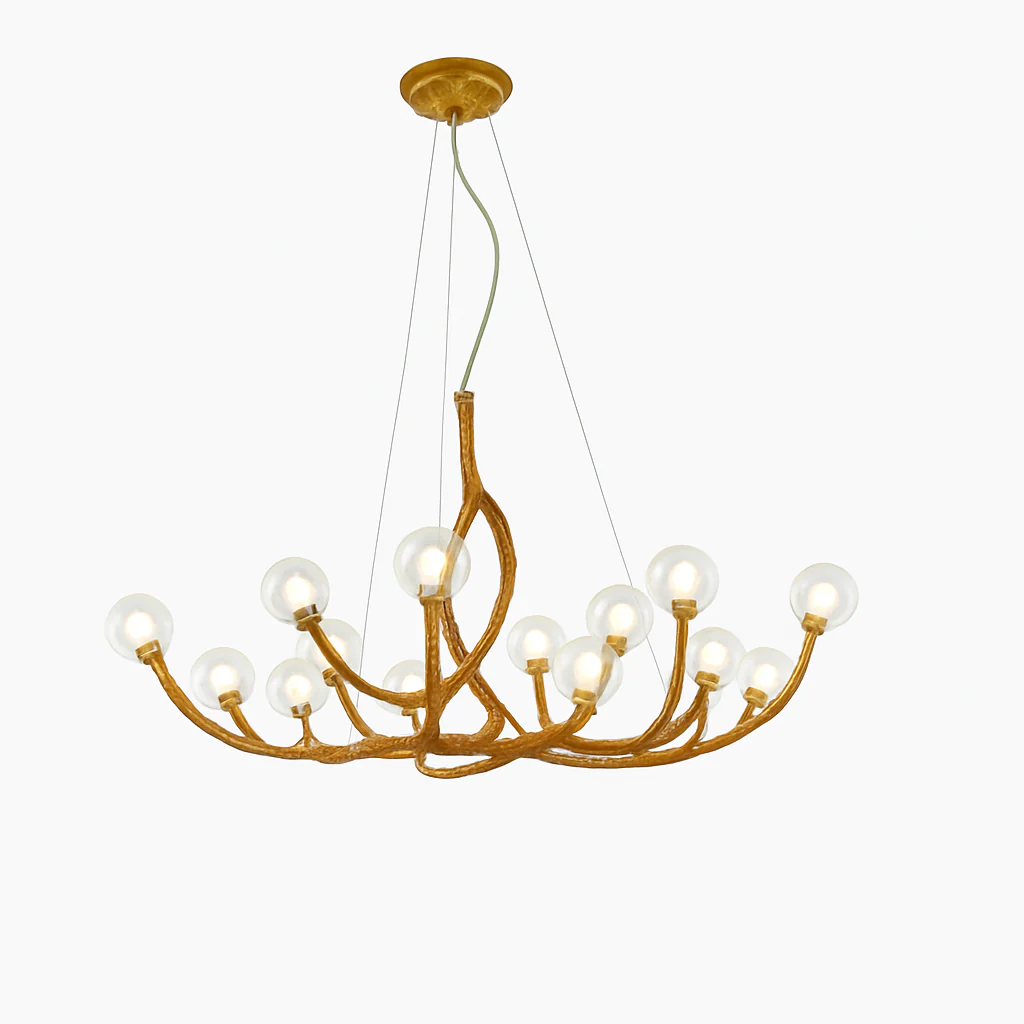 lustre suspendu en résine style moderne lampe rétro branche d'arbre - Image 7