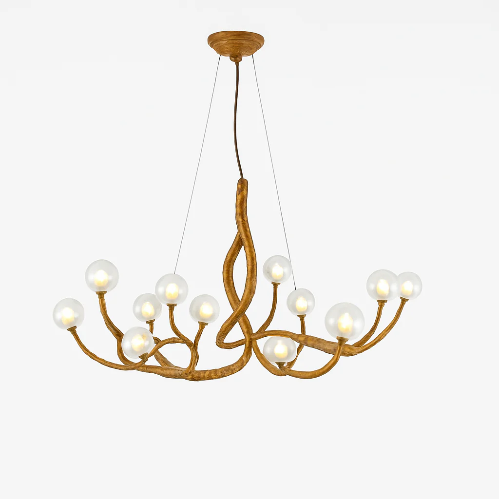 lustre suspendu en résine style moderne lampe rétro branche d'arbre - Image 9